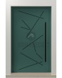LIM Vario-inox - entrance aluminum front door with stripes