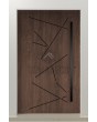 LIM Vario-inox - entrance aluminum front door with stripes