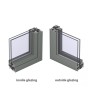S68-S2 - single casement aluminium window