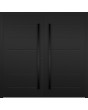 LIM W313 double - modern double aluminum door wirh ribs