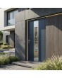anthracite aluminium front door with glass