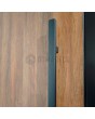 LIM WOODLINE 1 - aluminum entry door with Walnut High Pressure Laminate
