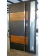 LIM C5 - aluminum front door with wooden decor
