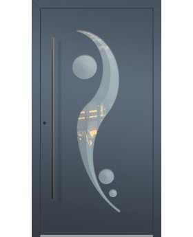 LIM 11E - aluminium front door with advanced security locks