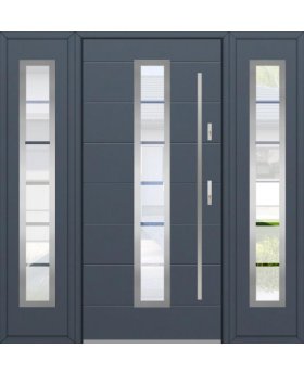 Fargo 12C T - stainless steel front door with two side panels