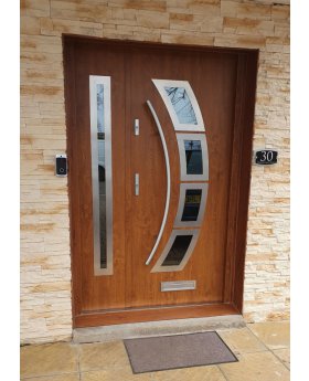 Fargo 21 A DB - exterior front entry door with side panel