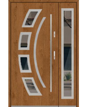 Fargo 21 DB - exterior front entry door with side panel