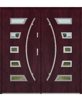 Fargo 23A double - contemporary double entrance door