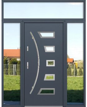 custom configuration - Fargo door with left right and top sidelights