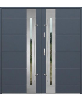 Fargo 26 - stainless steel front door Domadeco