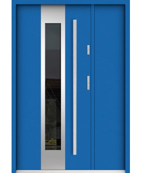 Sta Amerigo Uno - stainless steel contemporary door with side panel