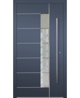 LIM AP02 - luxury modern aluminium front door with glass