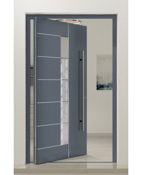 PIVOT AP02 - aluminium pivot entrance door with glass