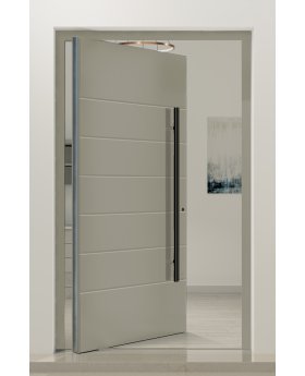 PIVOT AP05 - aluminum modern pivot entry door with ribs