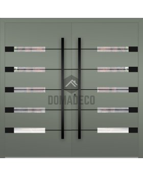 LIM AP18A double - aluminum double hinged front door