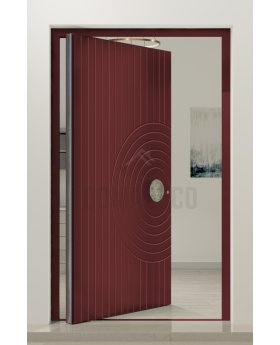PIVOT C26 - aluminum milled pivot door