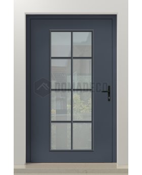 PIVOT CL06 - classically styled traditional aluminum pivot door with glass