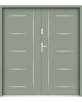 Sta Cortez Double - energy-efficient double front entry metal door