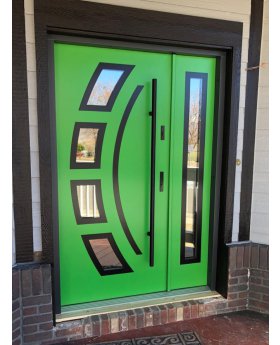 Fargo 21 DB - exterior front entry door with side panel