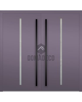 LIM Flet B double - aluminum double hinged front door with vertical glass