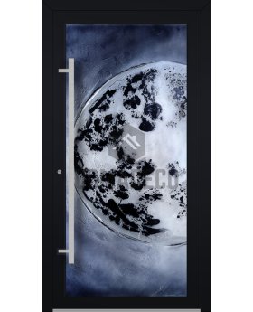 LIM FS4 - aluminum entrance door with fusing glass