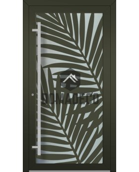 LIM G3 - Glass aluminum door with decorative panel