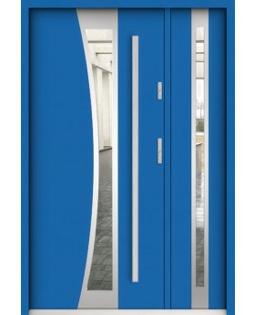 Sta Gemini Duo - stylish steel external door with side panel