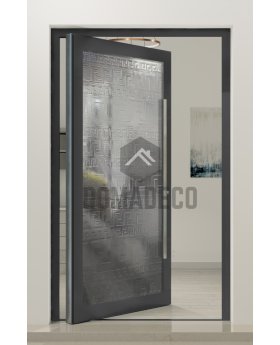 PIVOT FS3 - aluminum pivot door with fusing glass