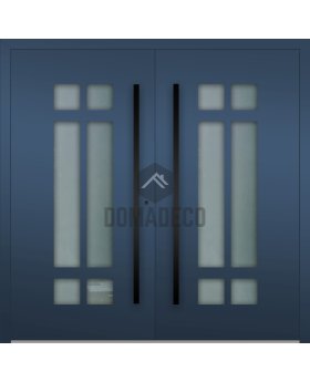 LIM HEY II double - custom aluminum double exterior door with two glass