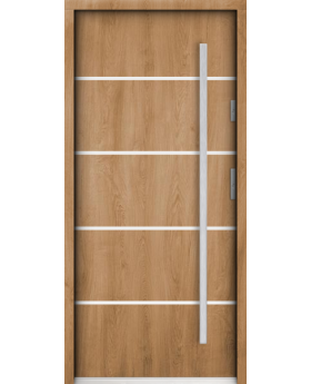 Sta Hunt - minimalist steel front door for modern home