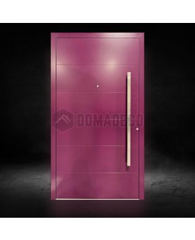 purple aluminium pivot entrance door