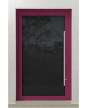 PIVOT VL19 - Lacobel glass coated with a high-quality paint aluminium pivot door