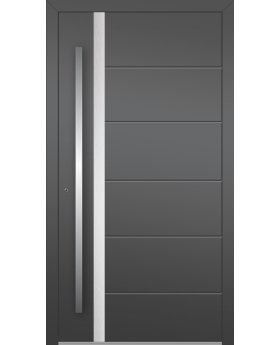 LIM 41 - hurricane proof aluminium front door with strip