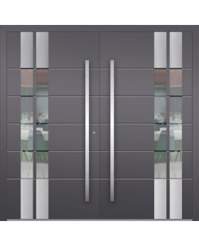 LIM C3 double -  front entrance aluminum double door