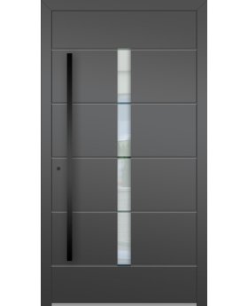 LIM AP16 - high performance modern aluminum entry door with glass