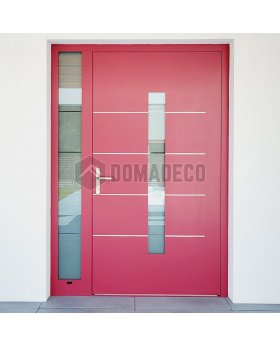 Claret aluminium entry door