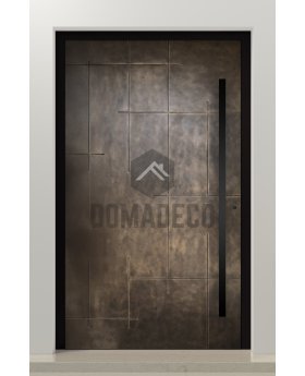 PIVOT M24 - aluminum pivot door with bronze liquid metal