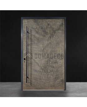 PIVOT M3 - Aluminum pivot entry door coated with liquid metal