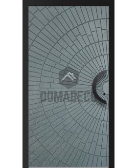 LIM M7 - entry hinged door with zinc liquid metal