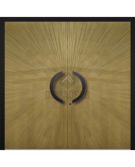 LIM M8 double -  double front door with gold texture of milled metal