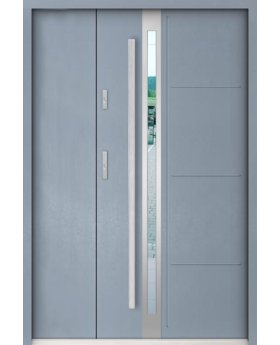 Sta Galileo Uno - stainless steel front door with one side panel
