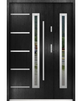 Sta Picard Duo - stainless steel front door with one side panel