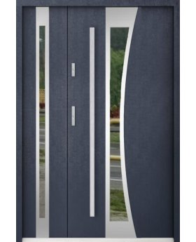Sta Gemini Duo - stylish steel external door with side panel