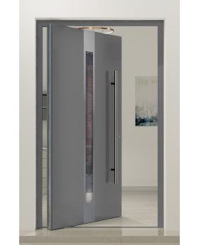 PIVOT C1 - modern aluminum pivot door for home