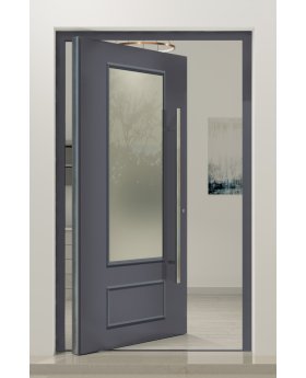 PIVOT CL05S - classically glazed traditional aluminum pivot door
