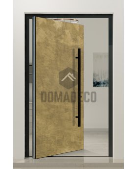 PIVOT M1 - Aluminum pivot door coated with liquid metal