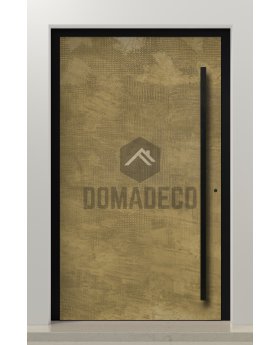 PIVOT M1 - Aluminum pivot door coated with liquid metal