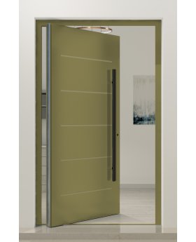 PIVOT W313 - modern aluminum pivot front door