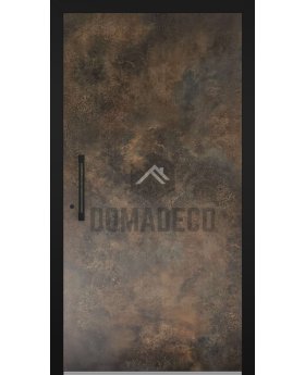 LIM Bruno  - aluminum front door covered with rust sintered quartz