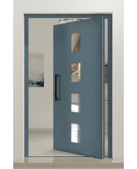 PIVOT Quatro - burglar-resistant aluminum pivot door